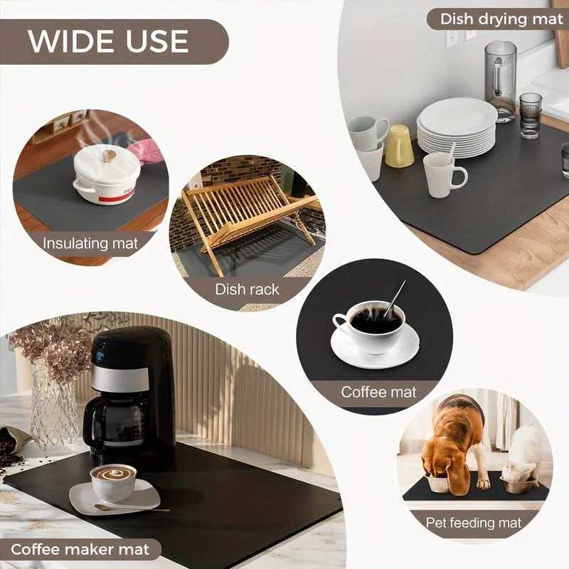 Absorbent Coffee Mat for Kitchen Counter