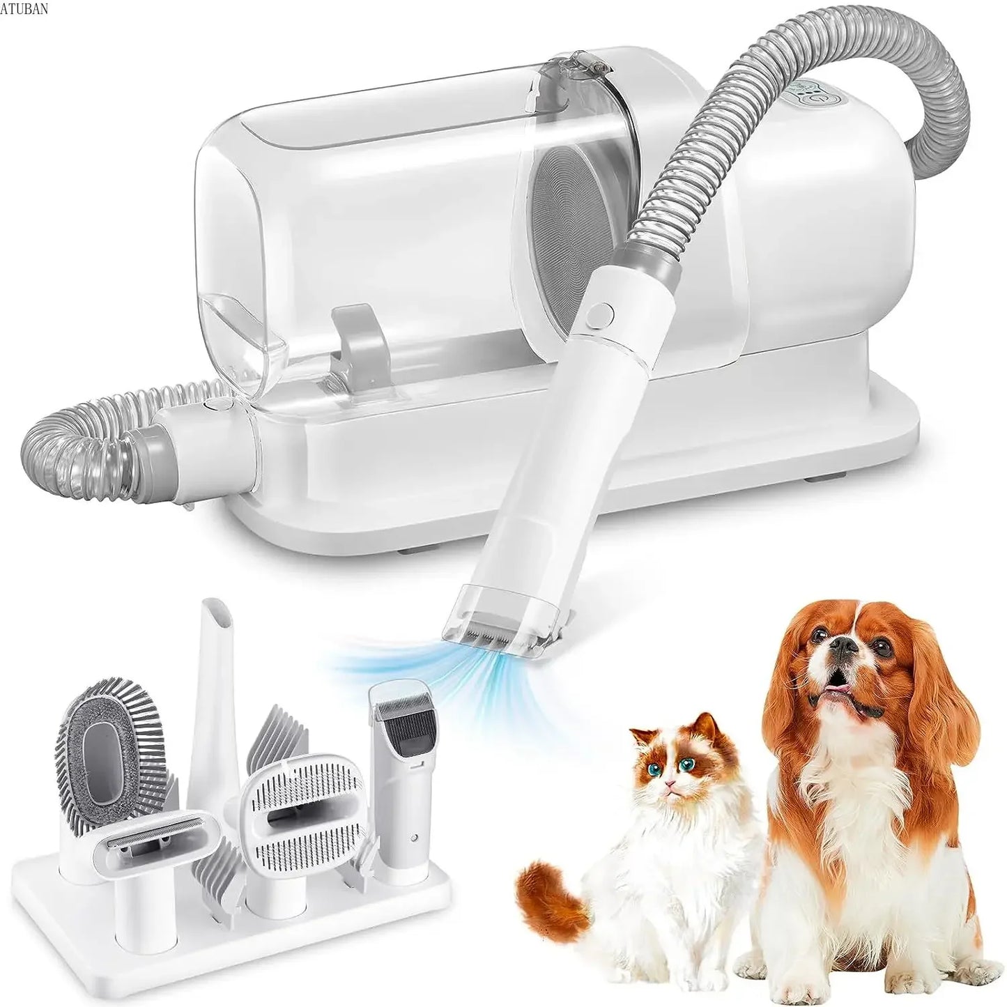 Dog Grooming Vacuum Kit – 2.3L Capacity