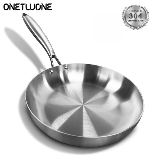 304 Stainless Steel Frying Pan