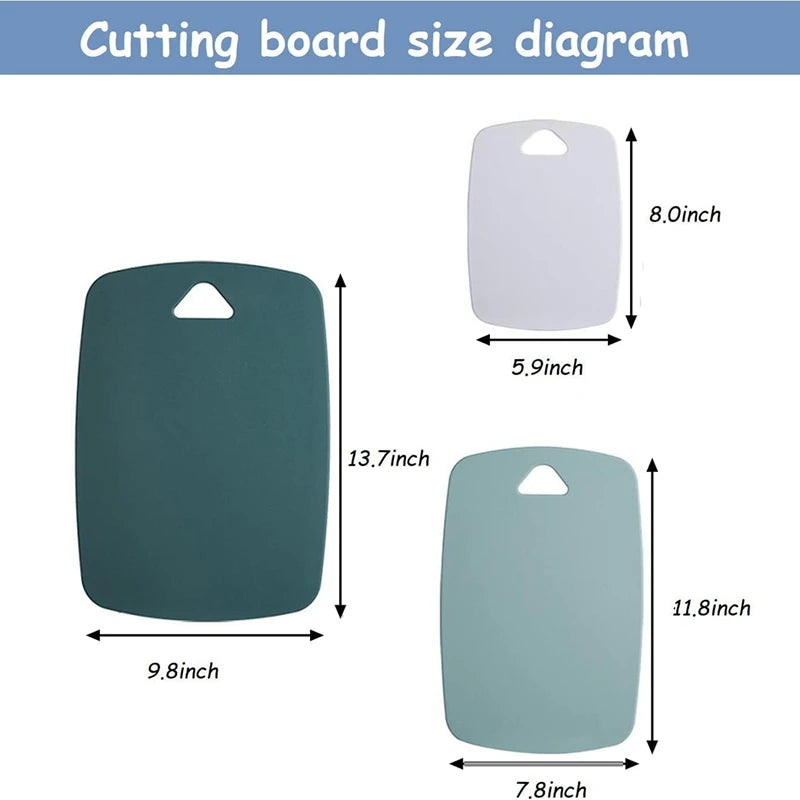 3 PCS Plastic Cutting Board