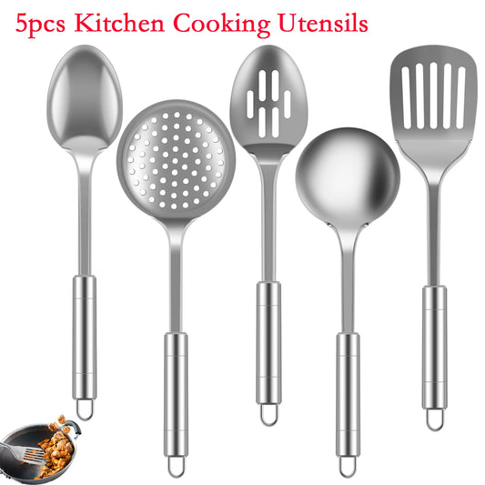 5Pcs Kitchen Cooking Utensils Set Stainless Steel