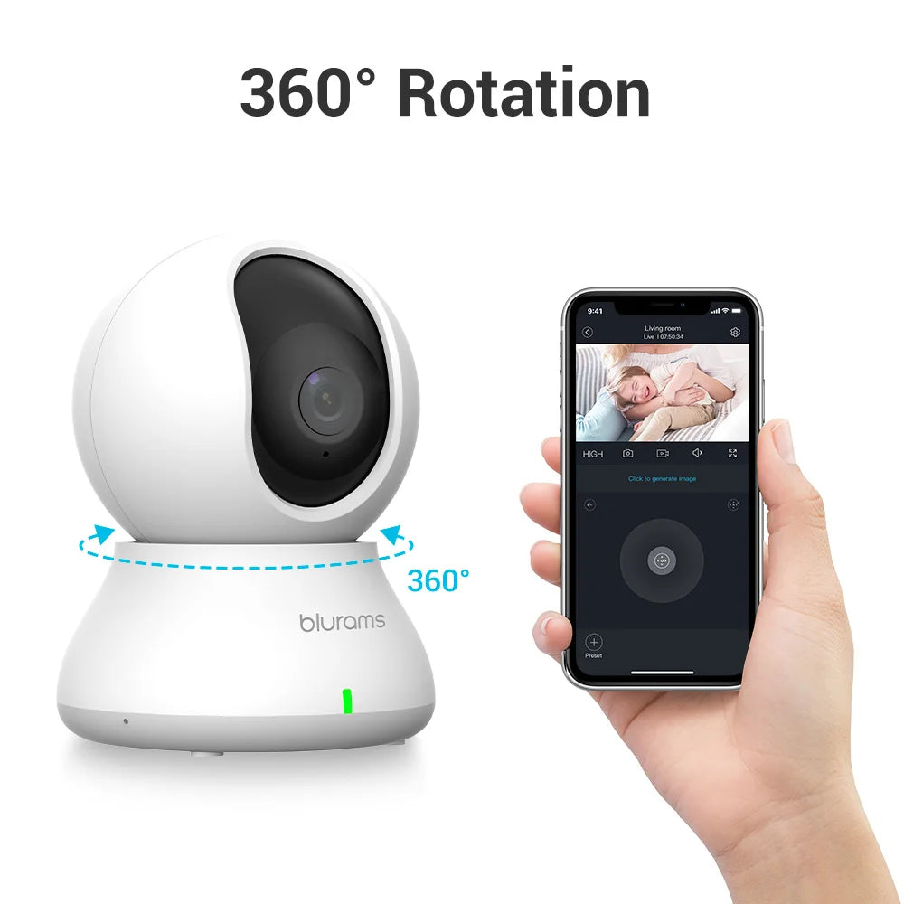 2.4GHz WiFi Indoor Camera